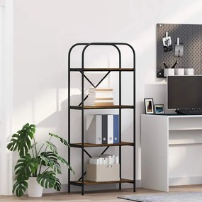 vidaXL Estante Carvalho Defumado 60 x 30 x 146 cm Madeira processada