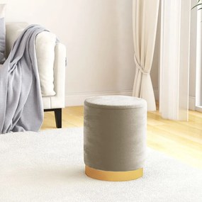 vidaXL Banqueta com arrumação redonda veludo 31 x 37 cm cinzento-escuro