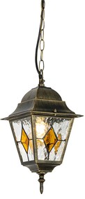 Candeeiro de teto vintage para exterior dourado antigo - Antigua Clássico / Antigo