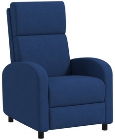 HOMCOM Poltrona de Relaxamento Poltrona Reclinável Sala Poltrona de Relaxamento Encosto Ajustável Até 160° Apoio Os Pés Integrado | Aosom Portugal