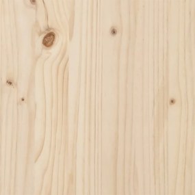 Cama alta com secretária 90x200 cm madeira de pinho maciça