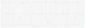 Cabeceira de parede 185x3x60 cm madeira de pinho maciça branco