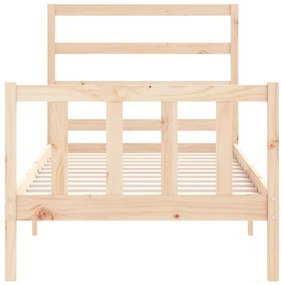 Cama sem colchão 90x200 cm madeira de pinho maciça