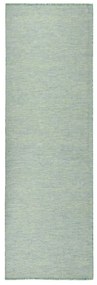 Tapete de tecido plano para exterior 80x250 cm turquesa