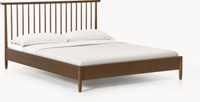 Cama em madeira de pinho com cabeceira Windsor