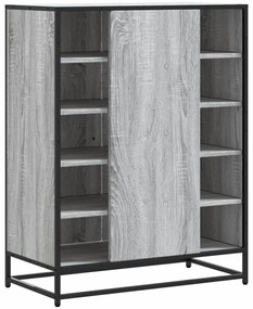 Sapateira 75x38x97,5 cm deriv. de madeira/metal cinzento sonoma