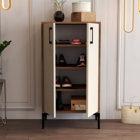 Sapateira Prag – Nogueira – 60x111x35 cm