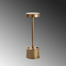 Candeeiro de Mesa Keyf – Dourado – Diâmetro: 9 cm Altura: 28 cm