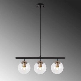 Candeeiro de Teto Atmaca – Preto Antigo – 60 x 15 cm