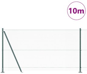 Cerca Hexagonal vidaXL Verde 1.2x10 m Aço