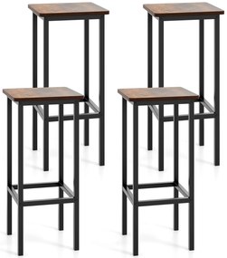 Mesa lateral quadrada de 3 andares com cubo de armazenamento e prateleira de malha - marrom