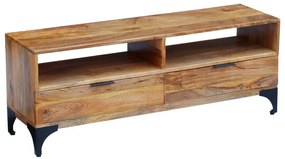 Móvel TV madeira de mangueira 120x35x45 cm
