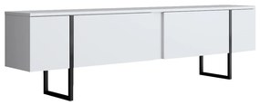 Conjunto de Mobiliário de Sala de Estar Luxe – Branco e Preto – Consol