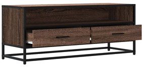 Móvel TV 100x34,5x40 cm deriv. madeira/metal carvalho castanho