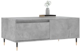 Mesa de centro 90x50x36,5 cm derivados madeira cinzento cimento