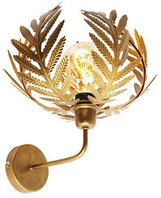 Candeeiro de Parede Vintage Dourado 25 cm - Botanica Rústico ,Retro
