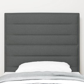 Cabeceira Design Linhas Cinza Escuro 80 cm Tecido