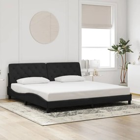 vidaXL Estrutura de cama sem colchão 200x200 cm veludo preto