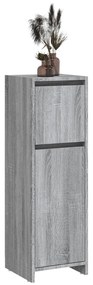 Armário WC 30x30x95 cm derivados de madeira cinzento sonoma