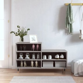 vidaXL Sapateira 102x36x60 cm derivados de madeira cinzento sonoma