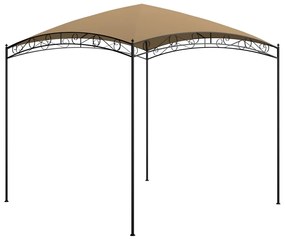 vidaXL Gazebo 3x3x2,65 m 180 g/m² cinzento-acastanhado