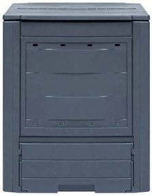 Compostores de jardim 3 pcs 60x60x73 cm 780 L cinzento