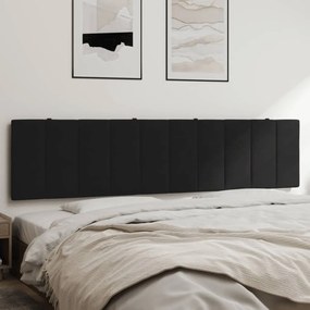 Almofadão de cabeceira 200 cm veludo preto