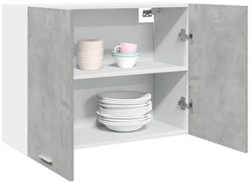 Vidaxl Armário suspenso “Lyon” 80x31x60 cm cinza cimento