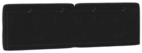 Almofadão de cabeceira 160 cm veludo preto