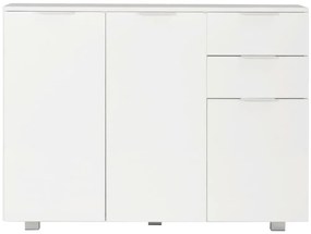 Aparador 107x35x80,5 cm branco brilhante