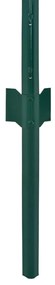 Cerca de arame com postes aço 25x0,5 m verde