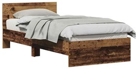 estrutura de cama Madeira Velha 90x200 cm Madeira Ingenheirada