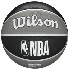 Bola de Basquetebol Wilson Nba Team Tribute Brooklyn Nets Preto Borracha natural Tamanho único 7