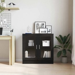 Estante de Livros vidaXL em Preto Carvalho 82,5x30,5x80 cm em Madeira