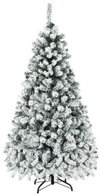 Árvore de Natal de 1,8 m com 600 ramos e 250 luzes LED Ideal para decoração de Natal Branca