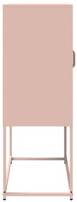 Aparador alto 68x39x107 cm aço rosa