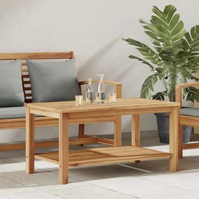 vidaXL Mesa de centro Castanho 90 x 50 x 45 cm Madeira de teca sólida