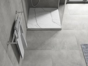 Mexen Hugo base de duche quadrada SMC 90 x 90 cm, pedra branca - 42159090