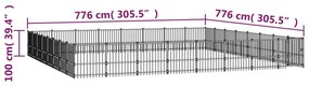 Canil de exterior 60,22 m² aço