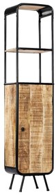 Armário alto 40x30x180 cm madeira de mangueira áspera maciça