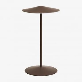 Lâmpada De Mesa Led Sem Fios Para Exterior Em Ferro Emilein Castanho Chocolate - Sklum