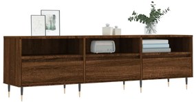 Móvel TV 150x30x44,5 cm derivados de madeira carvalho castanho