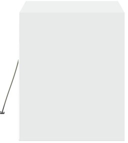 Móvel de parede para TV com luzes LED 80x31x35 cm branco