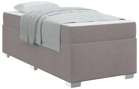 Estrutura da Cama Cinzento-acastanhado 90 x 190 cm tecido