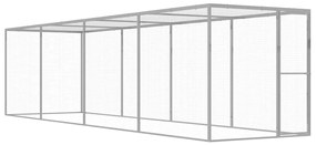 Jaula para gatos 6x1,5x1,5 m aço galvanizado