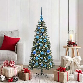 vidaXL Árvore de Natal Artificial Verde 120 cm PVC, Plástico e Aço