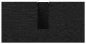 Armário para Pia de Banheiro vidaXL Carvalho Preto 60x30x60 cm Madeira