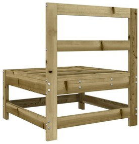 Sofás de centro para jardim 2 pcs madeira de pinho impregnada
