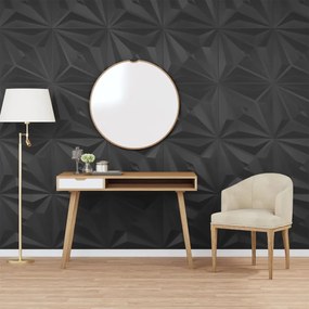 Painéis de parede 48 pcs 50x50 cm 12m² XPS estrela preto