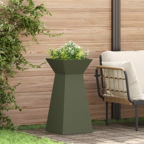 Conjunto de Suporte para Plantas Verde Azeitona Metal